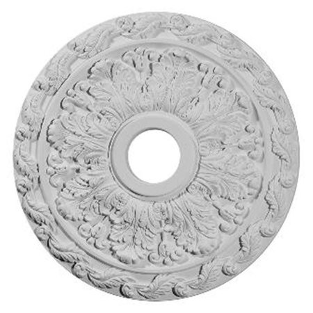 DWELLINGDESIGNS 19.88 in. OD x 3.62 in. ID x 1.25 in. P Architectural Accents - Spring Leaf Ceiling Medallion DW2572404
